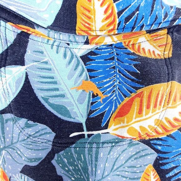 TOMMY BAHAMA Pima Cotton Short Sleeve Golf Resort Polo Men XL Tropical Print - Picture 6 of 7
